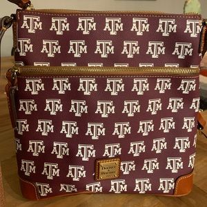 Dooney and bourke Texas A&M letter carrier crossbody